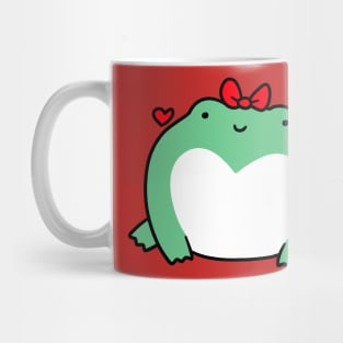 Love Frog with Bow Mug
